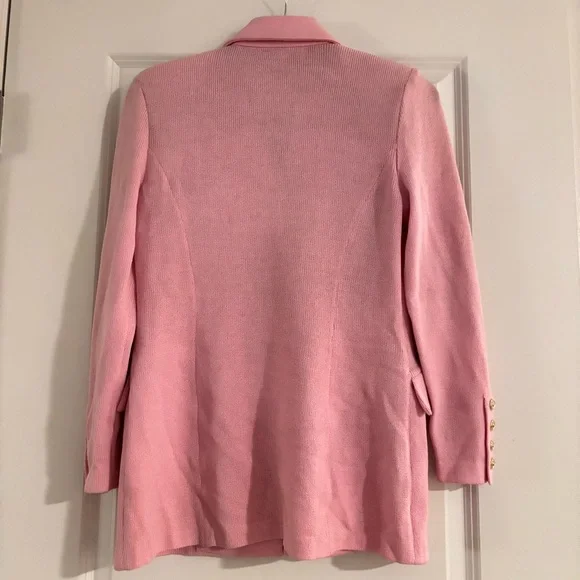 St. John Pink Knit Blazer - Picture 5 of 5
